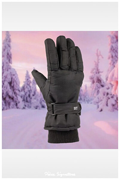 PIECE SIGNATURE Double Fleece Lined, Waterproof Women's Ski Gloves