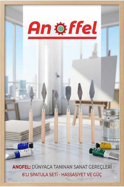 Anoffel - Painting Spatula Set, Metal Spatula Set of 6 (Painting Knife)