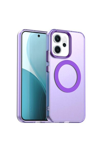 Oppo Reno 13F Uyumlu Kılıf Renkli Kenarlı Magesafe Özellikli Hlt-Colour