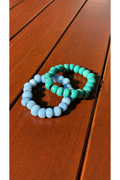Gizemindünyası Double Color Glass Bead Bracelet Set