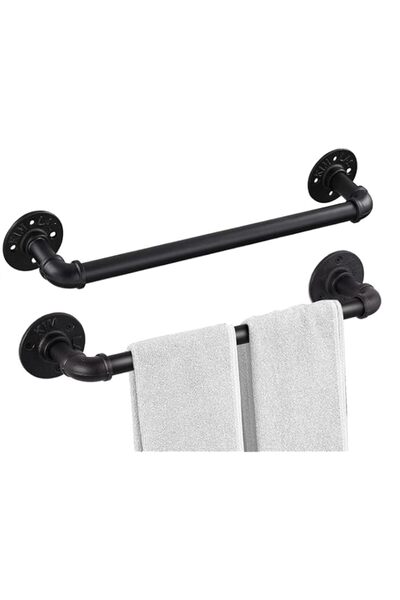 Generic Industrial Pipe Towel Rack Towel Bar 21 Inch 2 Pack, Heavy Duty Wall ...