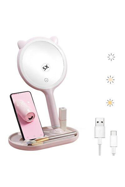 Generic Makeup Mirror with Lights,5X Magnifying Mirror with Light and Touch S...