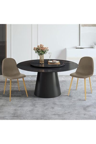 Generic Mahmayi HYDC001 Velvet Grey Dining Chair for Living Room | Dining Roo...