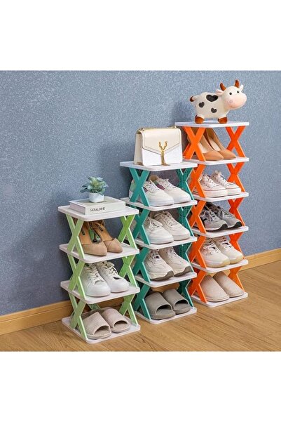 Generic Removable Stackable Shoe Rack, Living Room Plastic Shoe Rack, Multi-l...