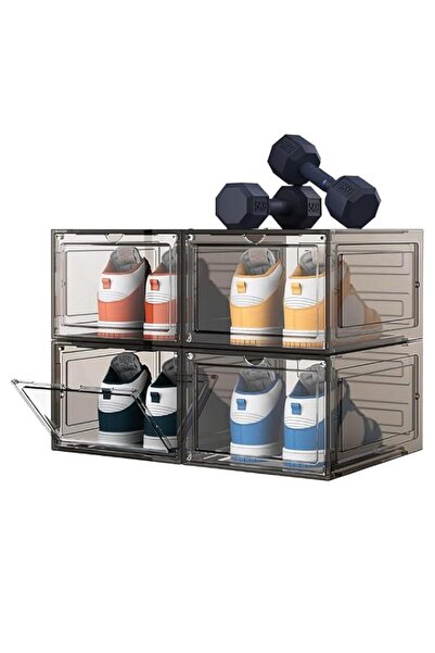 Generic HASTHIP Transparent Shoe Box with Magnetic Door and Stackable Design ...