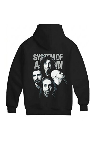 SVART WEAR System of a down Printed Unisex Oversize 100% Cotton Sweatshirt