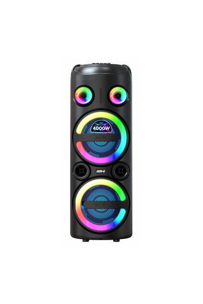 Başkenttekno GD-2851 Dijital LED Göstergeli FM Radyolu Mikrofonlu RGB TWS Çif...