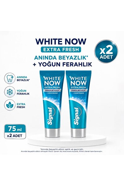 Signal White Now Extra Fresh Diş Macunu 75 ml x 2 Adet