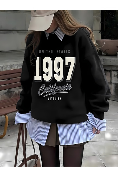 New Shine California 1997 Printed Women's Sweatshirt