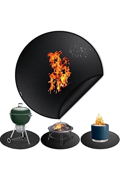 Generic 40" Round Fire Pit Mat for Solo Stove Bonfire – Fireproof Under Grill...
