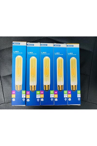 Generic Megaman 6w Nondim 2200k Warm Color E27 Tublar, (pack of 5)