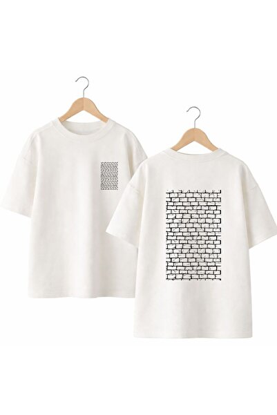 playwear Brick Pattern Printed on the Back and Front Chest, 100% Cotton Overs...