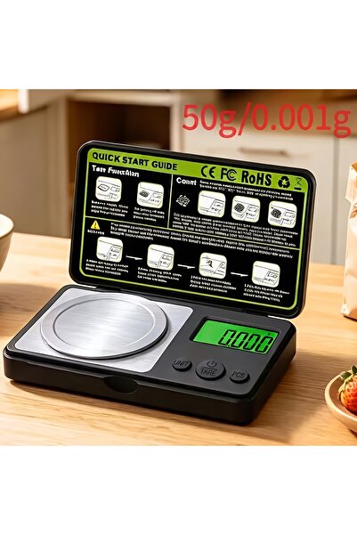 Aksh Yüksek Hassasiyetli Mikrogram Terazi 50 Gram 0.001 Gr. , 0,001 Gram Hass...