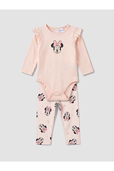 LC Waikiki Timeless Clothing & Timeless Choices Cute Mouse Print Baby Girl Set