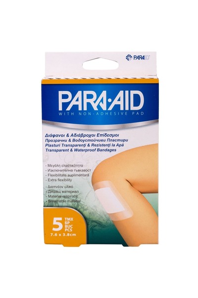 OEM 5 Bandaje transparente impermeabile pentru genunchi - 7,6 x 3,8 cm