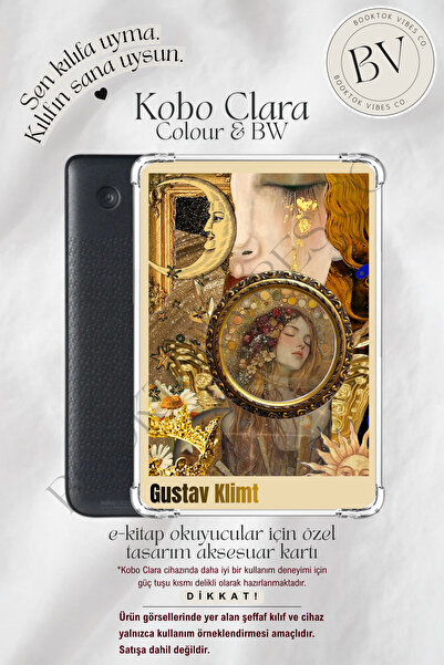 BookTok Vibes Co. Klimt İlham Temalı Insert - Kindle ve Kobo E-Kitap Okuyucul...