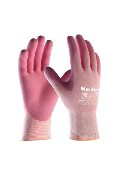 OEM MaxiFlex Active protective gloves, pink + black, Elastane + nylon, size S