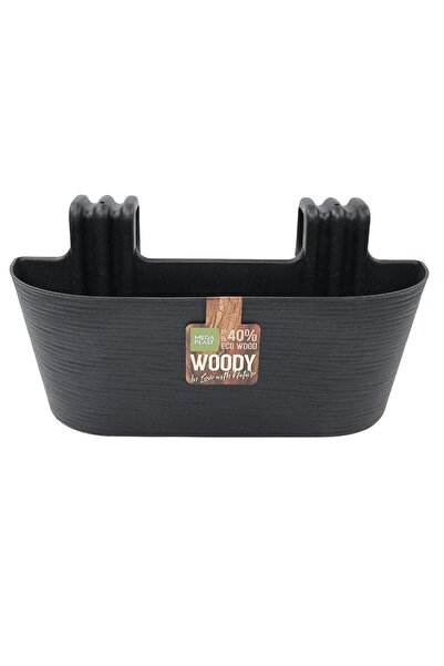 OEM Jardiniera din plastic Donna Woody, finisaj ratan sintetic, interior / ex...