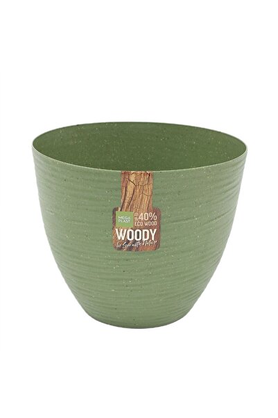 OEM Ghiveci din plastic Donna Woody, croco, D 20 cm