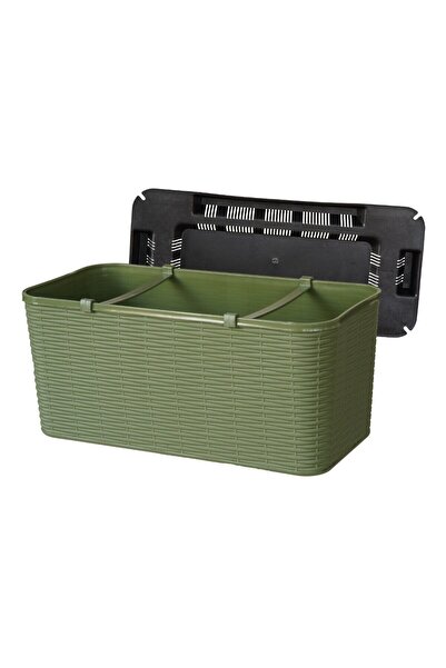 OEM Jardiniera din plastic Critex, finisaj ratan sintetic, interior / exterio...