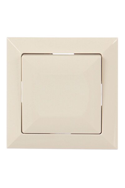 OEM Abex Perla WP-1P simple switch, recessed, frame included, beige