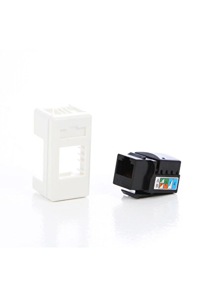 OEM Priza internet System GW20271, RJ45 cat. 5E, incastrat, modular - 1 m, alb
