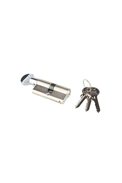 OEM Kale safety cylinder, brass, with knob, 3 keys, 62 mm
