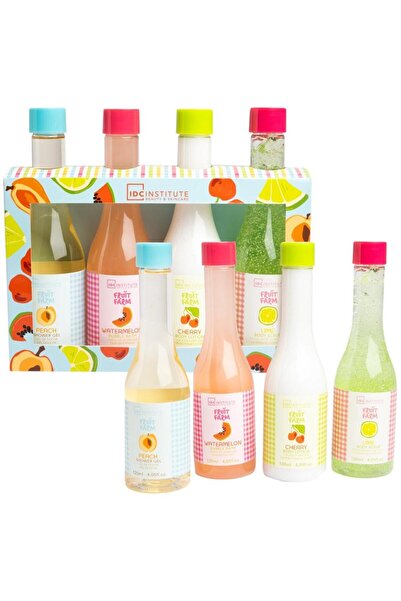 IDC Institute Set Fruit Fam Gel de Dus BL Scrub Spuma de Baie 4 x 120 ml