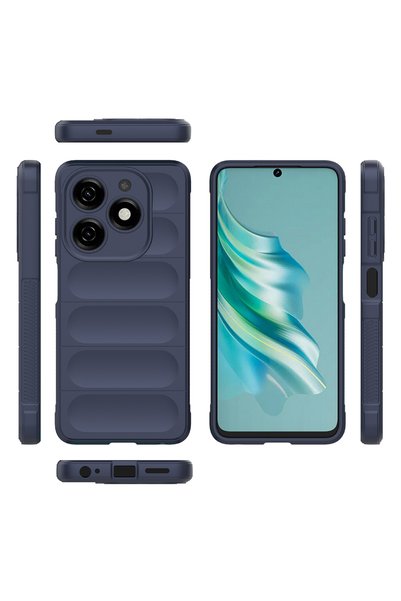 tekno grup Hot 40I Case Camera Protected Flexible Silicone with Finger Strip Tkng