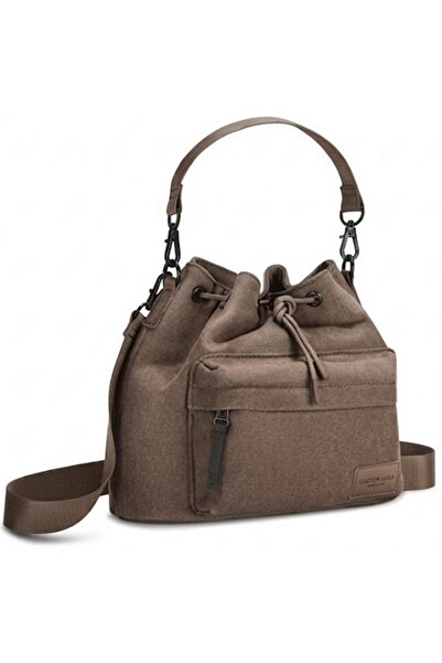 Gaston Luga Splash Bucket Crossbody Bag - Brown Spbcbwedbr