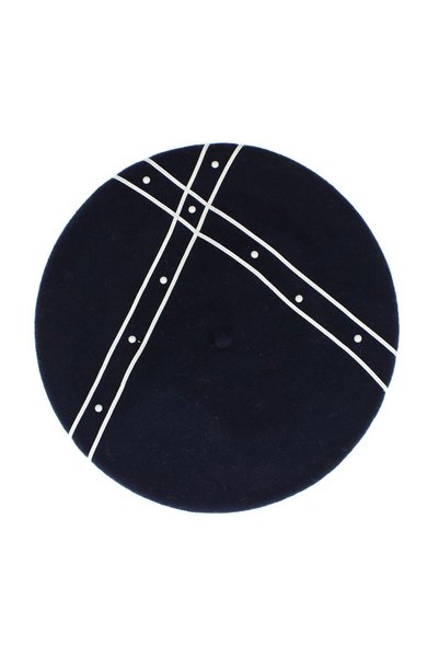 ButicCochet Beretă de damă, Rabionek, 100% lână, mărime unică, bleumarin - BS...