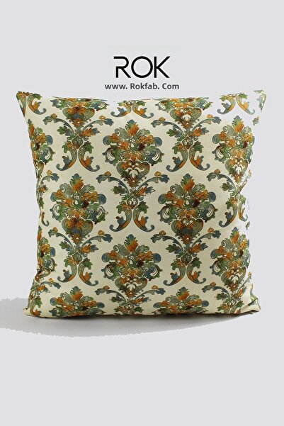 ROKFAB Printed Patterned Throw Pillow Cover 45X45 cm Decorative Pillowcase Vi...