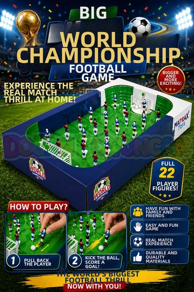 Doğan Oyuncak Dünyası Great World Championship Football Game - Football Match...