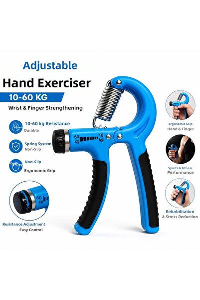 Kinlee Adjustable Hand Spring 10-60 kg Wrist Strengthener |   Hand, Finger, a...