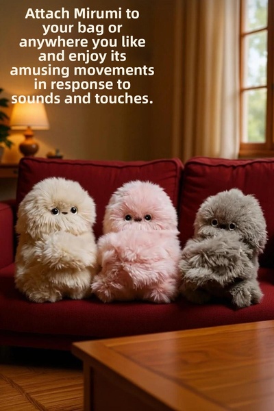 Generica Mirumi Smart Plush Robot Toy |   Cute Interactive Toy That Responds to Sound and Touch