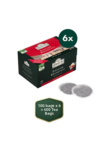 Ahmad Tea English Breakfast 100X3.2 Gr Demlik Tea Bags X 6 Pieces