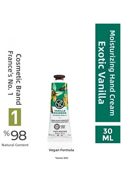 Yves Rocher Exotic Vanilla Moisturizing and Nourishing Vegan Hand Cream 30 ml