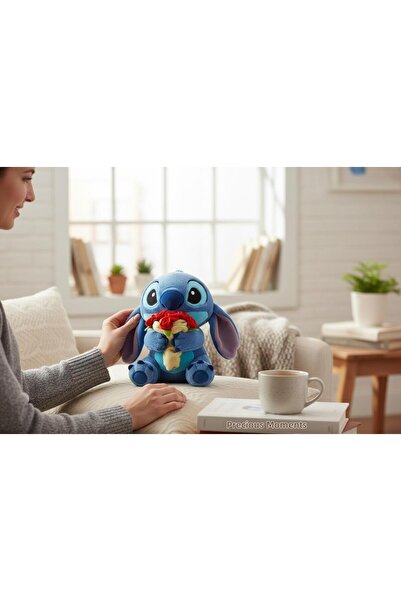 onestophube Stitch Loverose 80 cm Plush Toy with Rose Bouquet