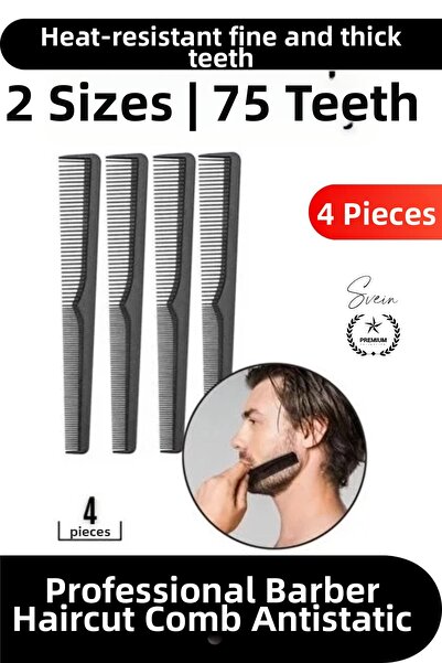 Svein # Pieptene profesional pentru frizerie, pieptene pentru tuns, din carbo...