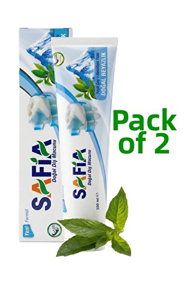 Safia Natural Toothpaste Green Tea + Himalayan Salt Natural Whiteness 100 Ml....
