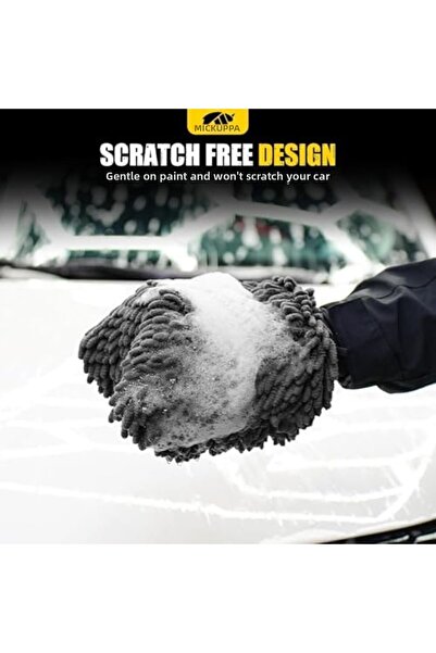 Yıldızan Terra Organik - Microfiber Chenille Car Wash Glove – Ultra Soft Vehi...