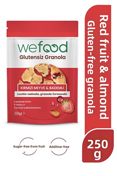 Wefood جرانولا خالية من الغلوتين بالفواكه الحمراء واللوز 250 جرام