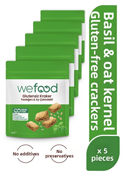 Wefood بسكويت الريحان 40 جرام، عبوة من 5 قطع