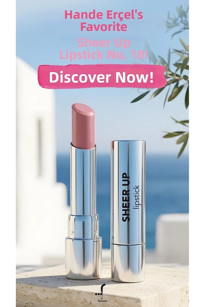 Flormar Moisturizing Glossy Lipstick- Sheer up Lipstick- 018 Enchanted Kiss- 8682536097864