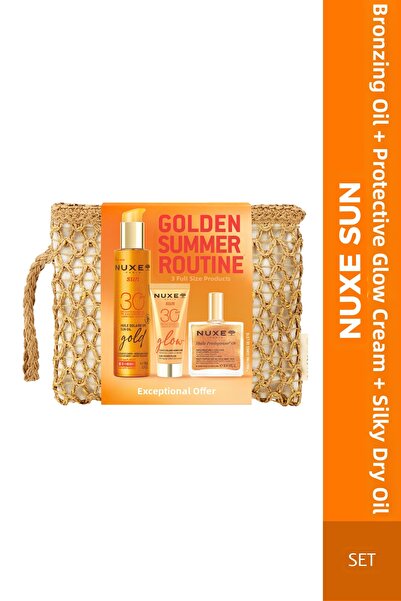 Nuxe Sun 2026 Golden Summer Routine Set (Bronzer + Glow Cream + Radiant Dry Oil)