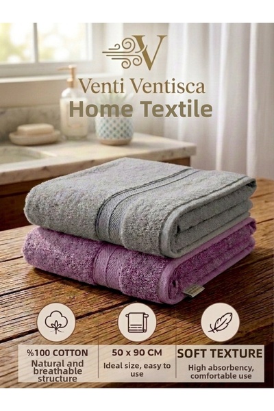 VENTİ VENTİSCA Şan Collection 100% bumbac, 2 piese, cu model floral, 50 x 90 ...