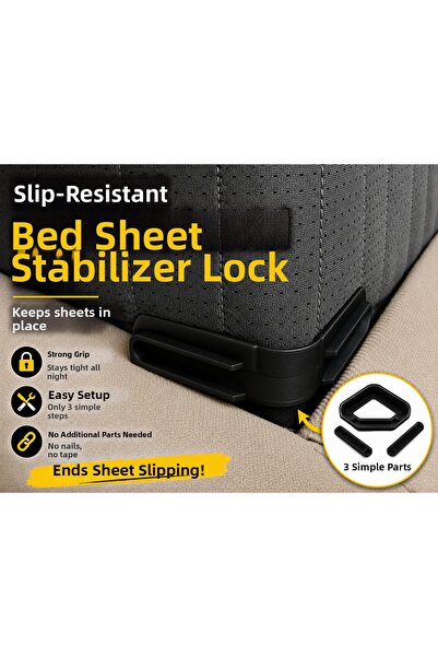 Print Zone Sheet Stabilizer Clip Set (4 Pieces) - Non-Slip Sheet Holder Locki...