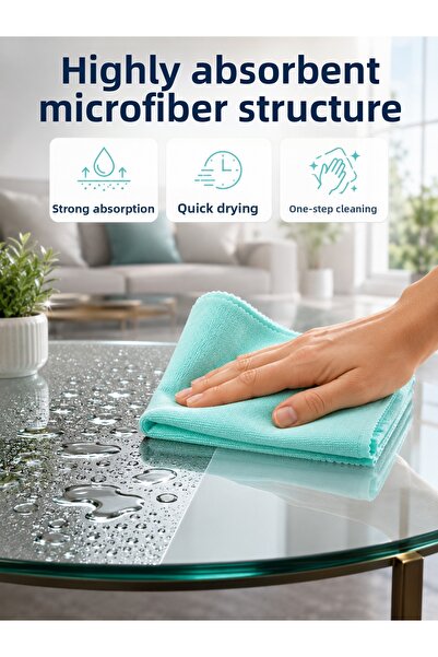 Lisinya Microfiber Cleaning Cloth for Glass, Mirrors, and Polished Surfaces -...