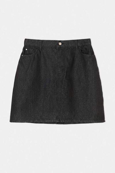 Trendyol Curve Anthracite Elastic Waist Shiny/Silvery Fabric 100% Cotton Non-...