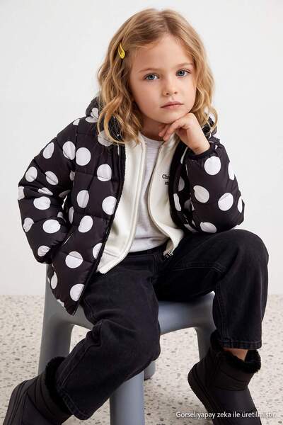 TRENDYOLKIDS Palton negru TKDAW27MO00007